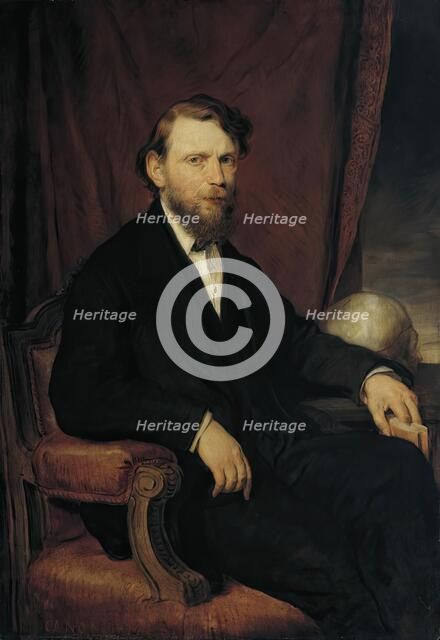 The doctor Professor Moriz Benedikt, 1876. Creator: Hans Canon.