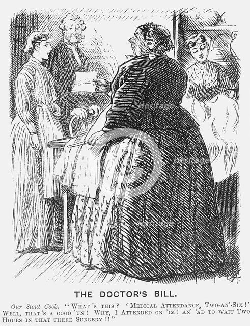'The Doctor's Bill', 1869. Creator: Charles Samuel Keene.