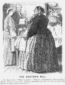 The Doctor's Bill 1869. Creator: Charles Samuel Keene