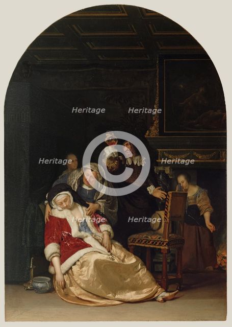 The Doctor's Visit, 1667. Creator: Frans van Mieris I.