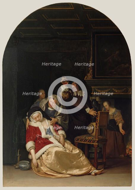 The Doctor's Visit, 1667. Creator: Frans van Mieris I.