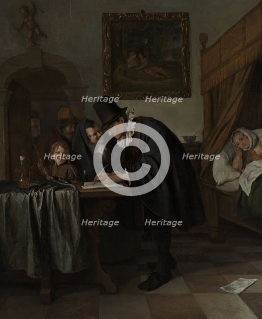 The Doctor's Visit, ca 1665. Artist: Steen, Jan Havicksz (1626-1679)