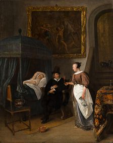 The Doctor's Visit, c1650-1679. Creator: Jan Steen
