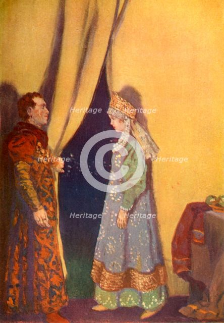 'The Doge gallantly raised the hanging at the door', 1917. Creator: Unknown.