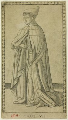 The Doge, plate seven from The Ranks and Conditions of Men, c.1465. Creator: Unknown