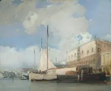 The Doge's Palace, Venice, 1826. Creator: Richard Parkes Bonington (British, 1802-1828)