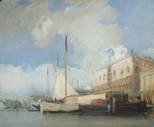 The Doge's Palace, Venice, 1826. Creator: Richard Parkes Bonington (British, 1802-1828)