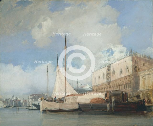 The Doge's Palace, Venice, 1826. Creator: Richard Parkes Bonington (British, 1802-1828).