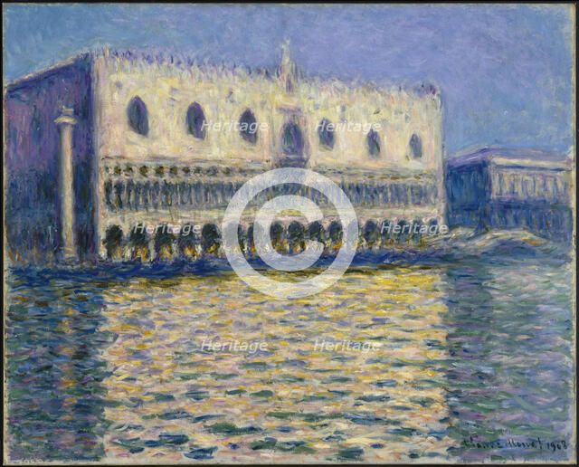 The Doges Palace (Le Palais ducal), 1908. Artist: Monet, Claude (1840-1926)