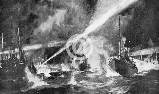The Dogger Bank Incident, Russo-Japanese War, 1904-5. Artist: Unknown