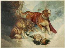 The Dogs of St. Bernard, n.d. Creator: George Baxter