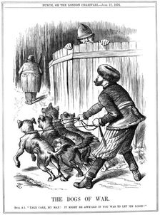 The Dogs of War 1876. Artist: Joseph Swain