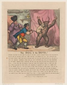 The Dog & The Devil, November 21, 1807., November 21, 1807. Creator: Thomas Rowlandson
