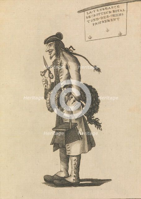 The Dog Barber, April 25, 1771. Creator: Unknown.