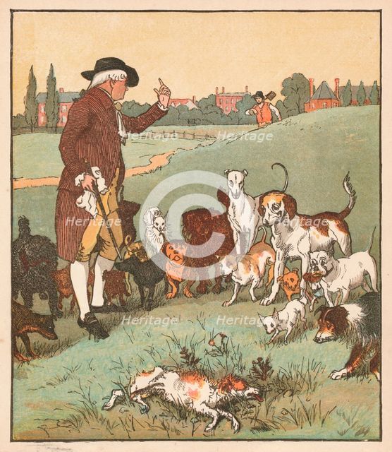 'The dog it was that died', c1879.  Creator: Randolph Caldecott.