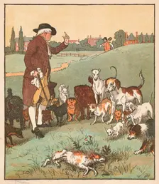 The dog it was that died c1879. Creator: Randolph Caldecott