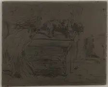 The Dog on the Kennel, 1858. Creator: James Abbott McNeill Whistler