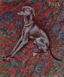 The dog "Paul", c1886. Creator: Caillebotte, Gustave (1848-1894)