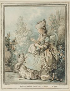 The Dog's Repast, 1778/79. Creator: Gilles-Antoine Demarteau