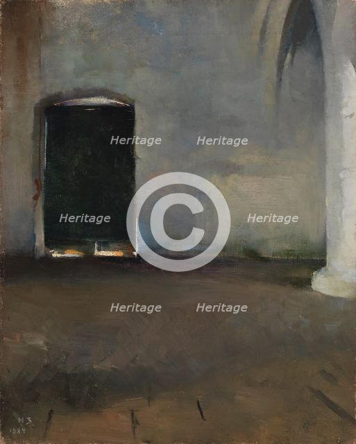 The Door, 1884. Creator: Helene Schjerfbeck.