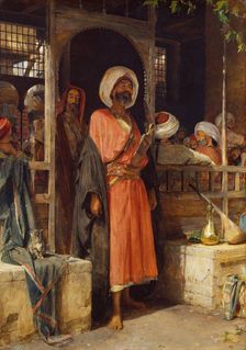 The Door of a Cafe in Cairo, 1865. Creator: John Frederick Lewis
