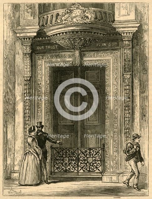 'The Door of Saddlers' Hall', 1897. Creator: Unknown.