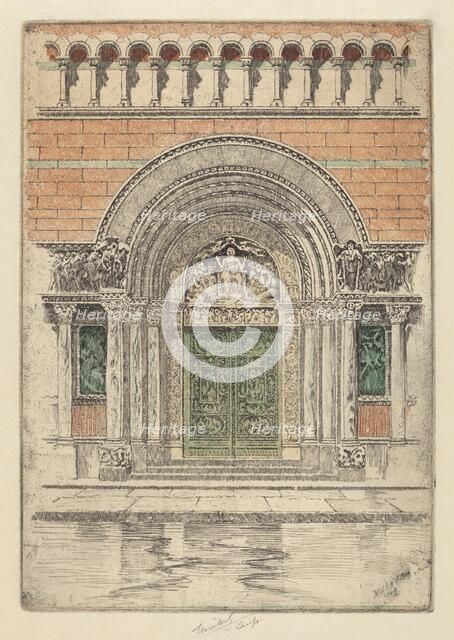 The Door, St. Bartholomew's, 1909. Creator: Charles Frederick William Mielatz.