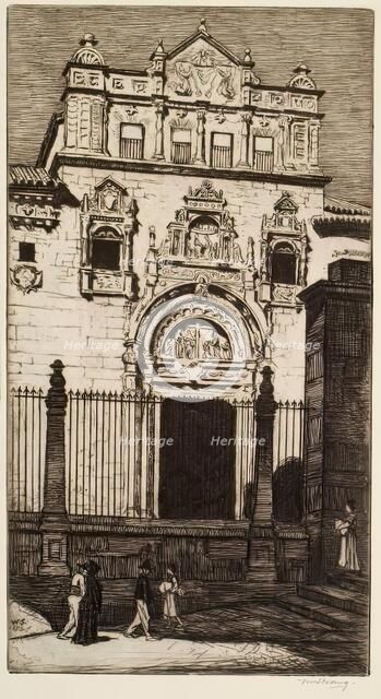 The Doorway Of Santa Cruz, Toledo, 1913. Creator: William Strang.