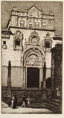 The Doorway Of Santa Cruz, Toledo, 1913. Creator: William Strang
