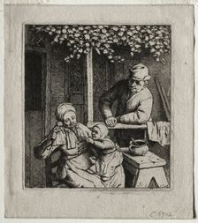 The Doll, 1678. Creator: Adriaen van Ostade (Dutch, 1610-1684)