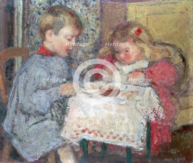 'The Doll's Dinner Party', 1905. Artist: Georges Lemmen