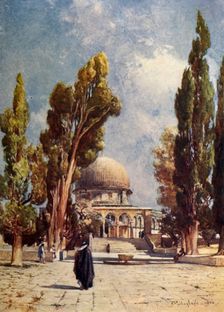 The Dome of the Rock from the Mosque El Aksa 1902. Creator: John Fulleylove
