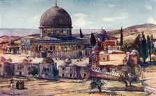 The Dome of the Rock from Barracks Near the Tower of Antonia 1902. Creator: John Fulleylove