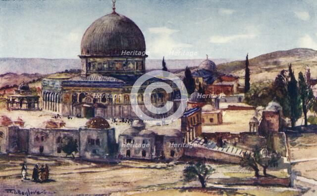'The Dome of the Rock from Barracks Near the Tower of Antonia', 1902. Creator: John Fulleylove.