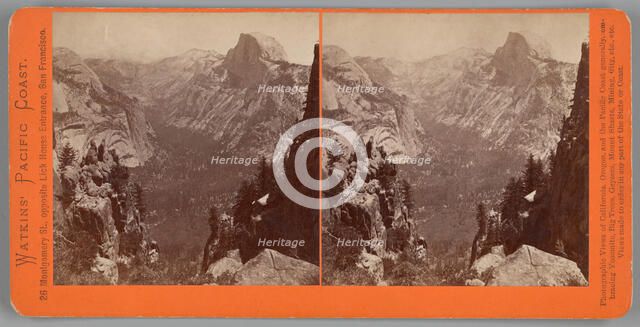 The Domes from Moran Point, Yosemite, 1861/76. Creator: Carleton Emmons Watkins.