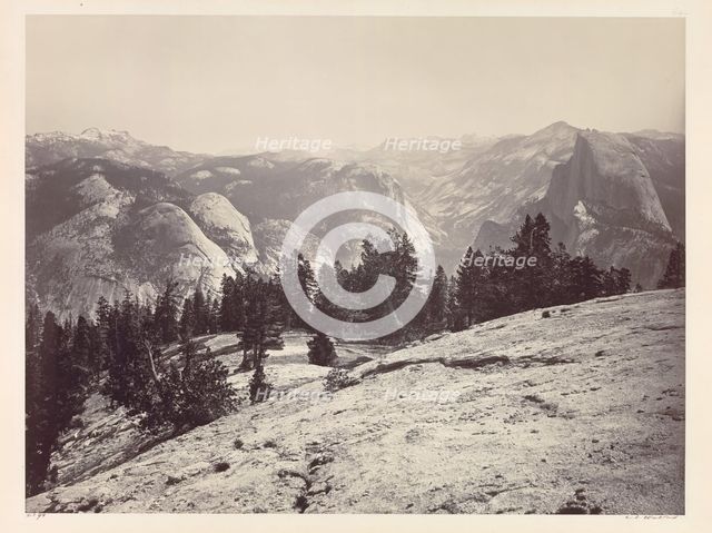 The Domes, from the Sentinel Domes, Yosemite, c. 1865-1866. Creator: Carleton E. Watkins (American, 1829-1916).