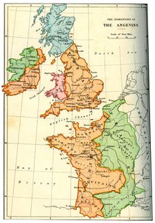 The dominions of the Angevins, 1892