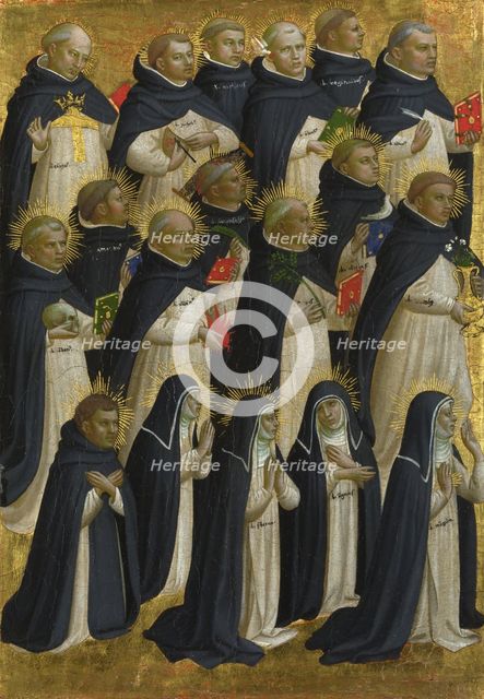 The Dominican Blessed (Panel from Fiesole San Domenico Altarpiece), c. 1423-1424. Artist: Angelico, Fra Giovanni, da Fiesole (ca. 1400-1455)