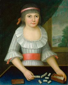 The Domino Girl, c. 1790. Creator: Unknown