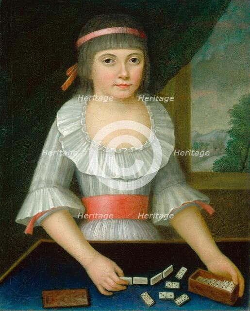 The Domino Girl, c. 1790. Creator: Unknown.