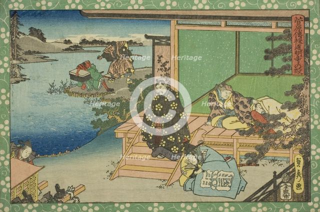 The Domyoji Scene (Domyoji no dan), from the series "Sugawara's Secrets (Sugawara denju)", c.1830/44 Creator: Sadahide Utagawa.