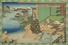 The Domyoji Scene (Domyoji no dan), from the series "Sugawara's Secrets (Sugawara denju)", c.1830/44 Creator: Sadahide Utagawa