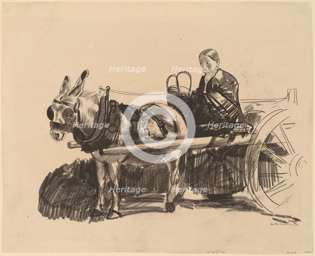 The Donkey Cart, 1922. Creator: George Wesley Bellows.