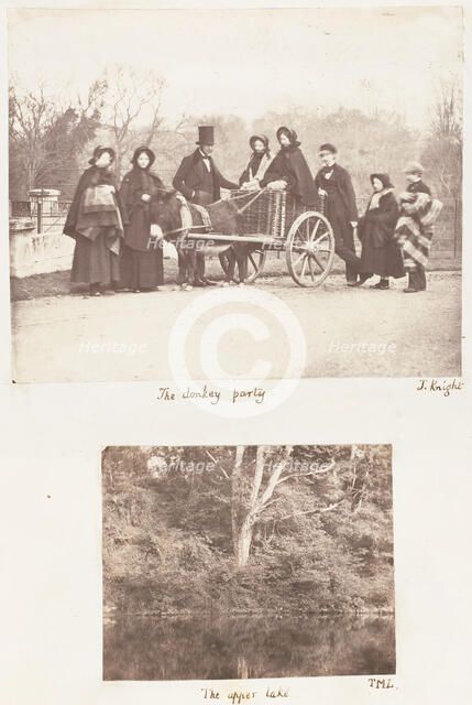 The Donkey Party; The Upper Lake, 1853-56. Creator: James Knight.