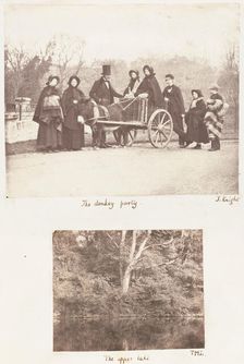 The Donkey Party; The Upper Lake, 1853-56. Creator: James Knight