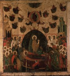 The Dormition of the Virgin, ca 1479. Artist: Russian icon