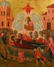 The Dormition of the Virgin. Creator: Ioannes Mokos