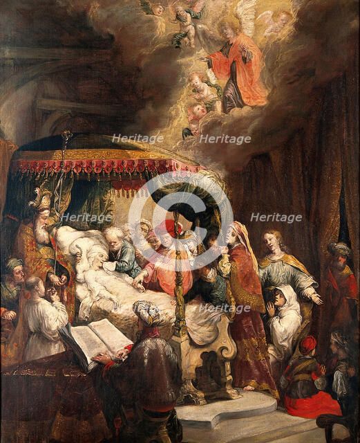 The dormition of the Virgin. Creator: Rembrandt Harmenszoon van Rijn, 1606-1669 (After).