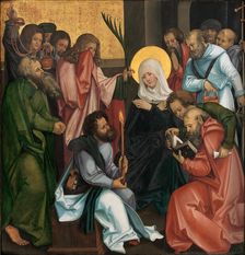 The Dormition of the Virgin; (reverse) Christ Carrying the Cross, ca. 1510. Creator: Hans Schäufelein the Elder