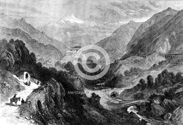 The Dora Valley, Mont Cenis Railway, 1871. Creator: Unknown.